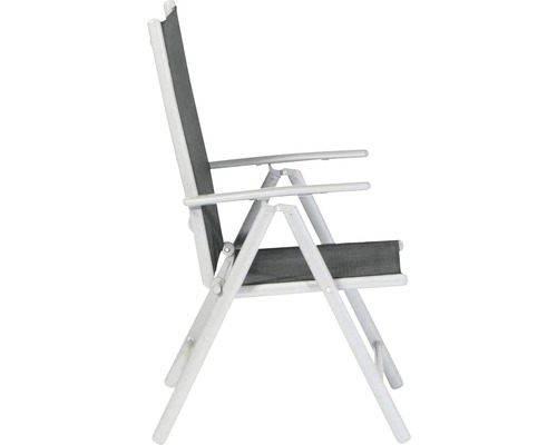 Gartensessel aus Aluminium mit Textilbespannung