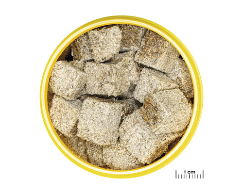 Anzündwolle aus Holzwolle in einer Dose