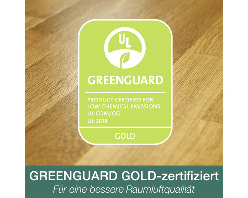 Greenguard Gold Zertifizierung für geringe chemische Emissionen