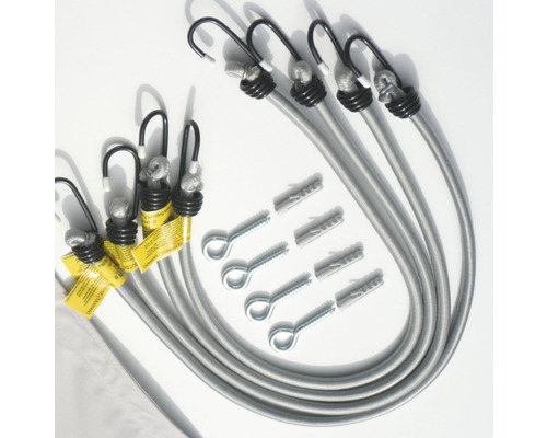 Expander mit Haken und Befestigungsmaterial