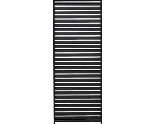 Sichtschutzelement mit horizontalen Lamellen