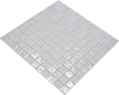 Quadratische Mosaikfliese aus Glas