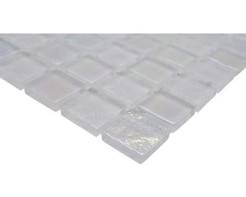 Quadratische Mosaikfliese aus Glas