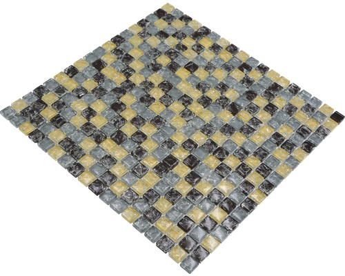 Quadratische Mosaikfliese aus Glas