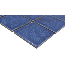 Keramikmosaik SD 621N Quadrat 30,4x30,4cm uni Beach Blue glänzend