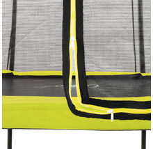 Trampolin EXIT Silhouette eckig 214x305 cm Netz lime