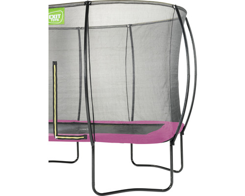 Rechteckiges Gartentrampolin mit Sicherheitsnetz und Rahmenpolsterung