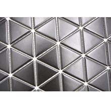 Keramikmosaik CG TR 49 Dreieck 25,2x29,1cm uni schwarz matt