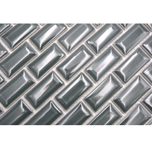 Keramikmosaik CBG 116 Brick Bond Diamond 30x30cm uni grün