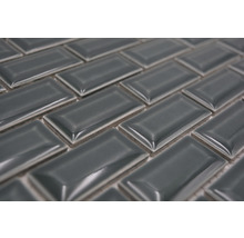 Keramikmosaik CBG 116 Brick Bond Diamond 30x30cm uni grün