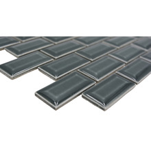 Keramikmosaik CBG 116 Brick Bond Diamond 30x30cm uni grün