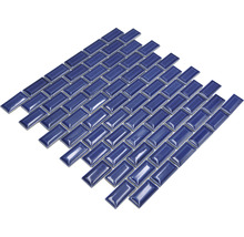 Keramikmosaik CBK 114 Brick Bond Diamond 30x30cm uni kobaltblau