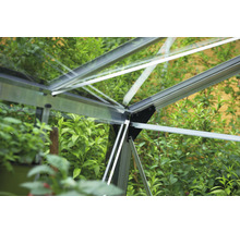 Gewächshaus JULIANA Premium 8,8 m² 3 mm Sicherheitsglas 296x296 cm Aluminium-thumb-4 Gewächshaus JULIANA Premium 8,8 m² 3 mm Sicherheitsglas 296x296 cm Aluminium-thumb-4