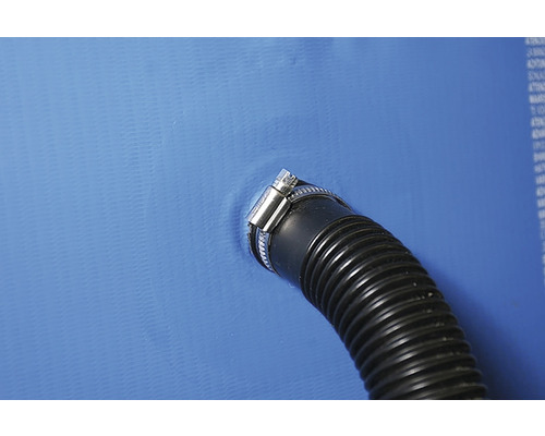 Poolfolie mit Schlauchanschluss und Schlauchschelle