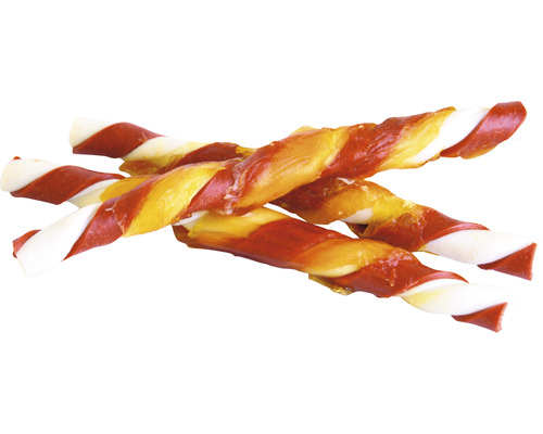 Gedrehte Hundesnacks aus Rohhaut