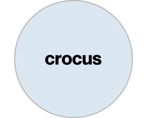 Crocus Schriftzug
