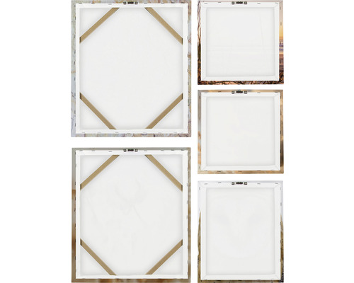 Rückansicht einer Leinwand