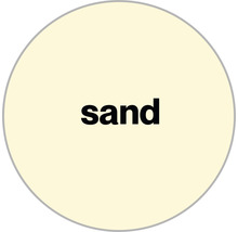 Symbol für die Farbe Sand