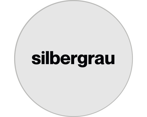 Silbergrau Schriftzug