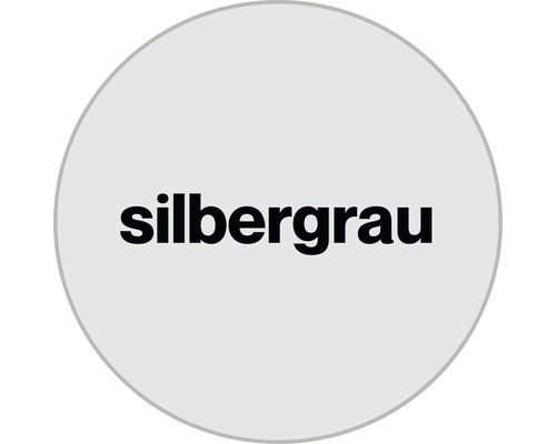 Silbergrau Schriftzug