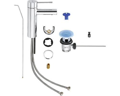 Waschtischarmatur mit Zubehör