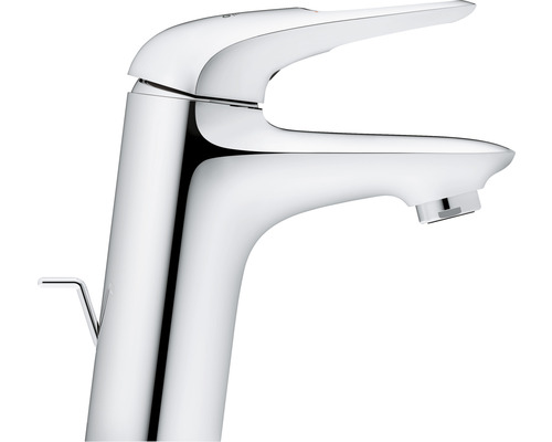 Einhandmischbatterie aus verchromtem Metall