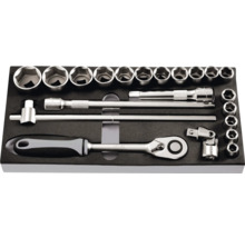 Werkstattwagen WGB 670 x 970 x 470 mm mit 5 Schubladen, schwarz pulverbeschichtet-thumb-2