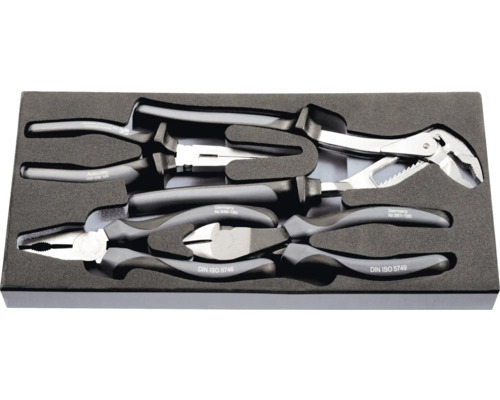 Mehrteiliges Zangenset in Werkzeugkiste