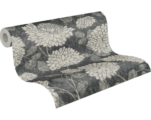 Tapetenrolle mit Blumenmuster