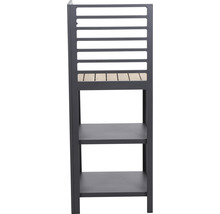 Gartenschrank mit zwei Regalböden und Lamellenrückwand