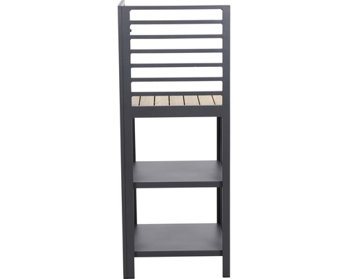 Gartenschrank mit zwei Regalböden und Lamellenrückwand