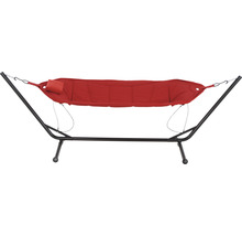 Hängematte mit Gestell und Kissen