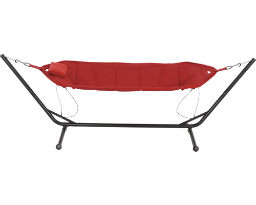 Hängematte mit Gestell und Kissen