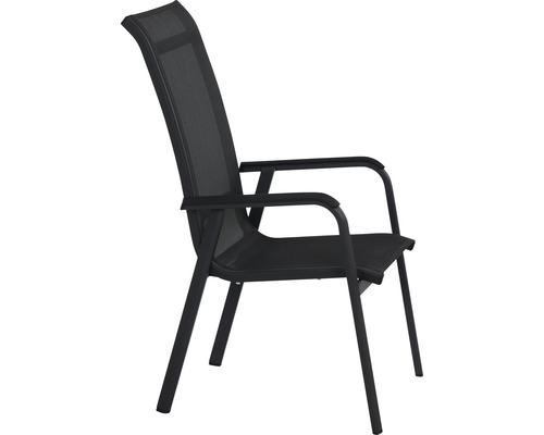Gartenstuhl mit Armlehne und hoher Rückenlehne