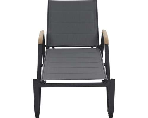 Gartenliege mit Aluminiumrahmen und Textilbespannung