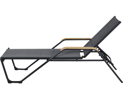 Gartenliege mit Armlehnen