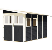 Gartenhaus aus Holz mit Doppeltür und Fenster