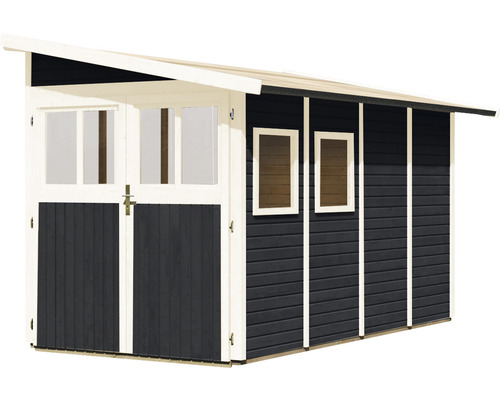 Gartenhaus aus Holz mit Doppeltür und Fenster