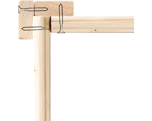 Holzkonstruktion mit Schrauben