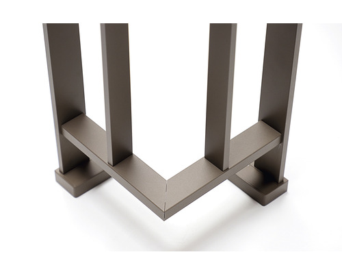 Detailansicht eines Metallzaunelements
