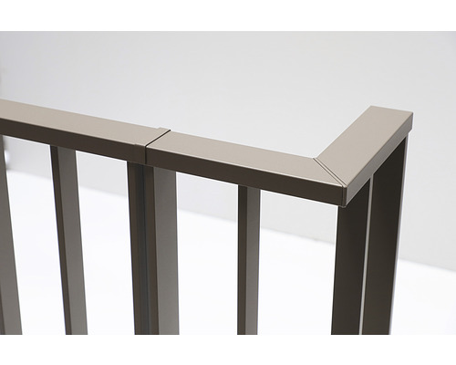 Detailansicht eines Geländers aus Metall