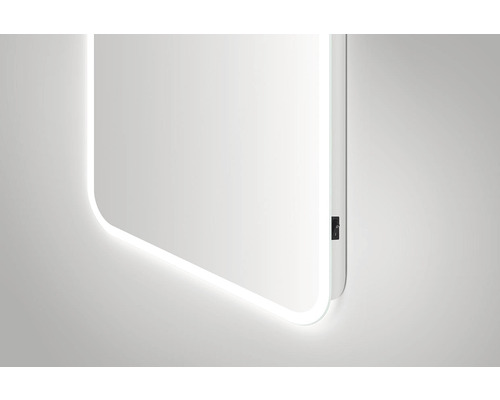 Beleuchteter Spiegel mit Schalter für Badezimmer