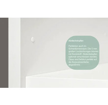 Badmöbel-Set Nobilia Programm 2 184 140x169,1x48,7 cm Mineralgusswaschtisch weiß matt mit LED-Beleuchtung-thumb-21