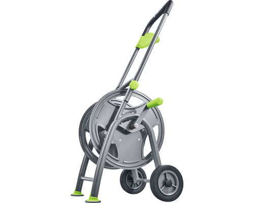 Gartenschlauchwagen aus Metall mit Rädern