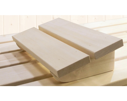 Fußstütze aus Holz für Sauna