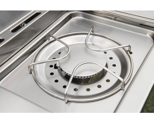 Edelstahl Gasgrill Seitenbrenner