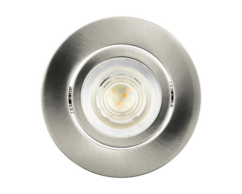 Einbaustrahler aus Metall mit LED-Leuchtmittel