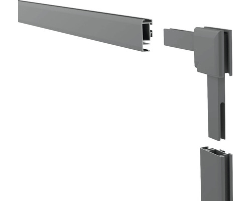 Aluminiumprofil mit Eckverbinder zur Montage