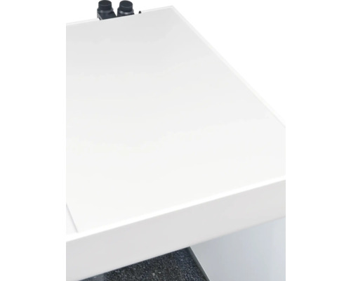 Waschtischplatte mit zwei Armaturen