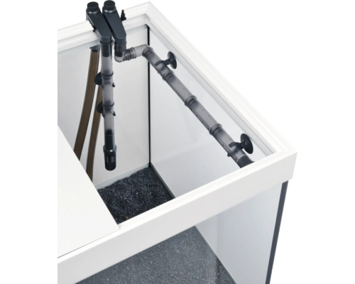 Aquarium mit Filtersystem im Inneren